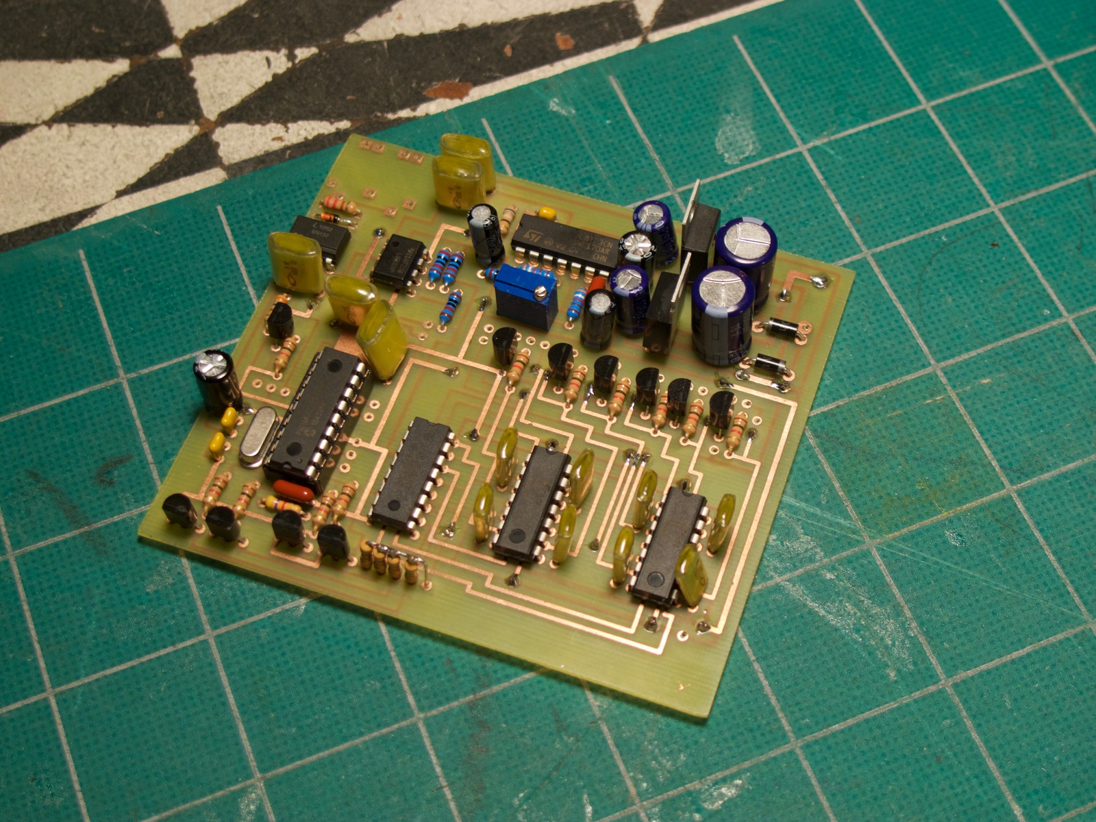 Populated MIDI2CV PCB